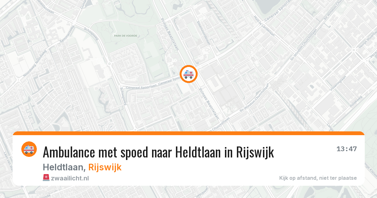 Ambulance met spoed naar Heldtlaan in Rijswijk — 29 jun 2026