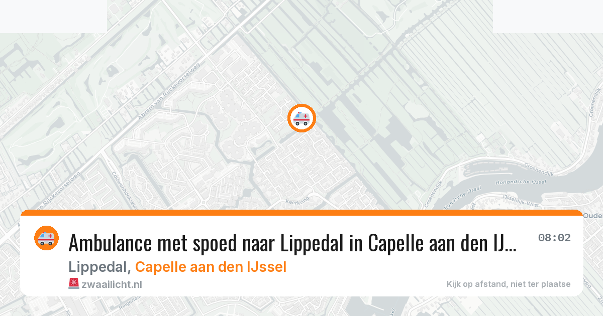 Ambulance met spoed naar Lippedal in Capelle aan den IJssel — 6 apr 2026