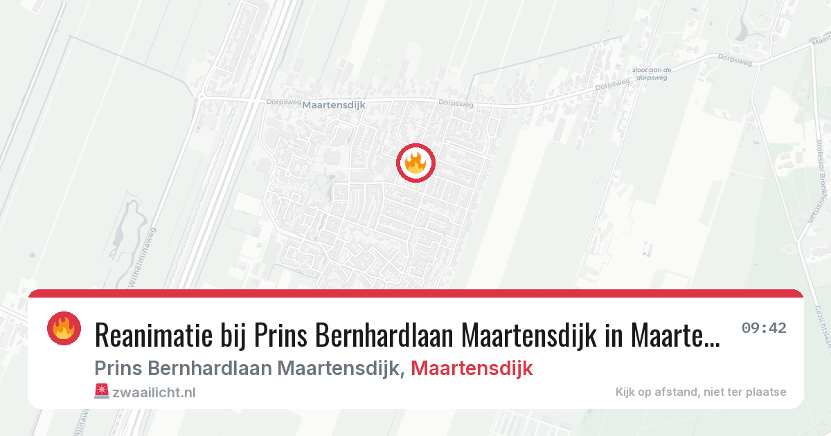 Reanimatie bij Prins Bernhardlaan Maartensdijk in Maartensdijk — 19 feb 2026