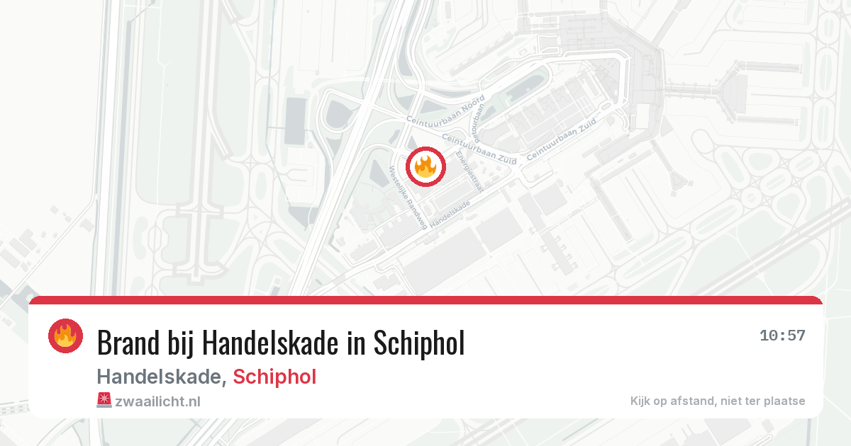 Brand bij Handelskade in Schiphol — 11 mei 2026