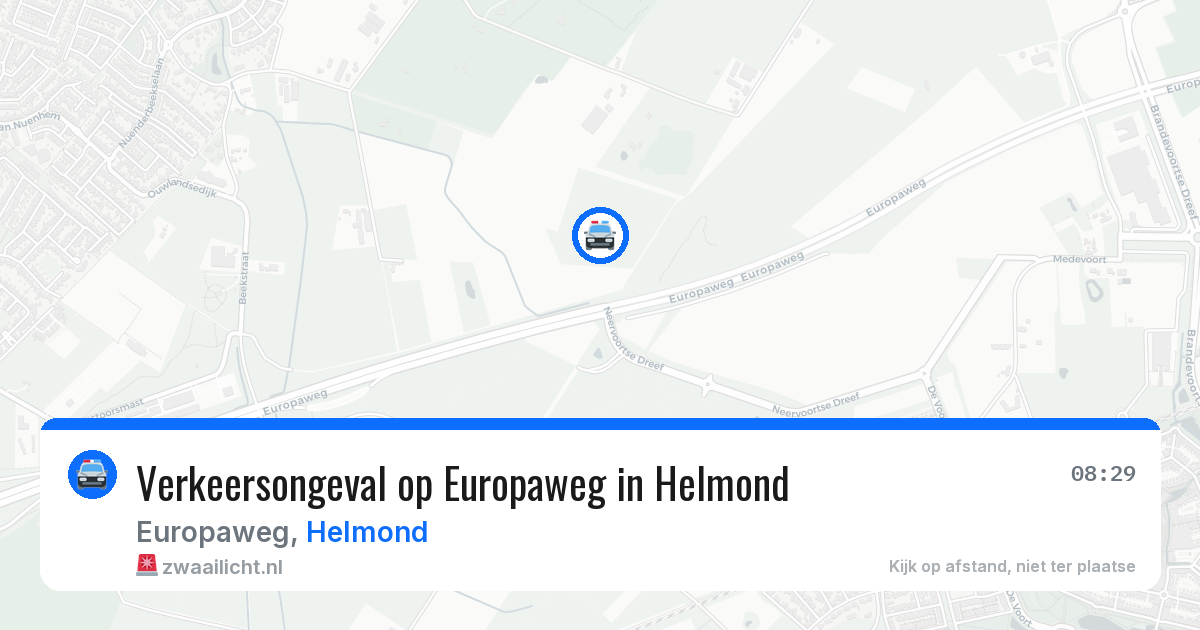 Verkeersongeval op Europaweg in Helmond — 26 mei 2026