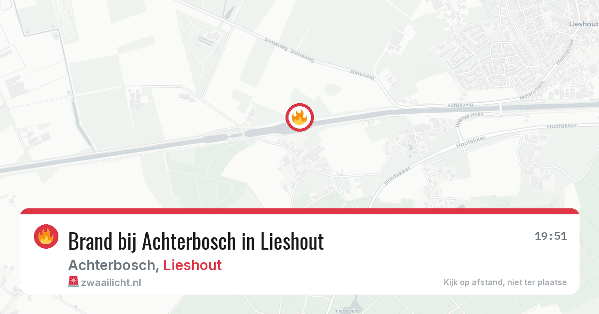 Brand bij Achterbosch in Lieshout — 25 jul 2026