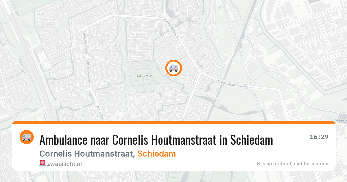 Ambulance naar Cornelis Houtmanstraat in Schiedam — 5 mei 2026