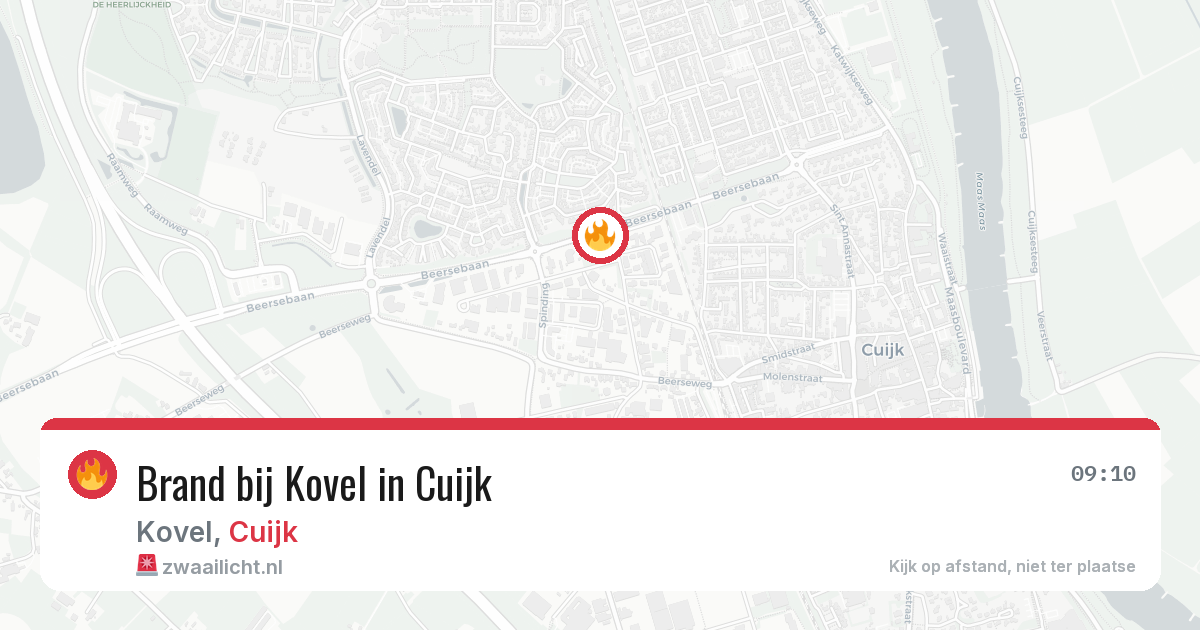 Brand bij Kovel in Cuijk — 28 jun 2026