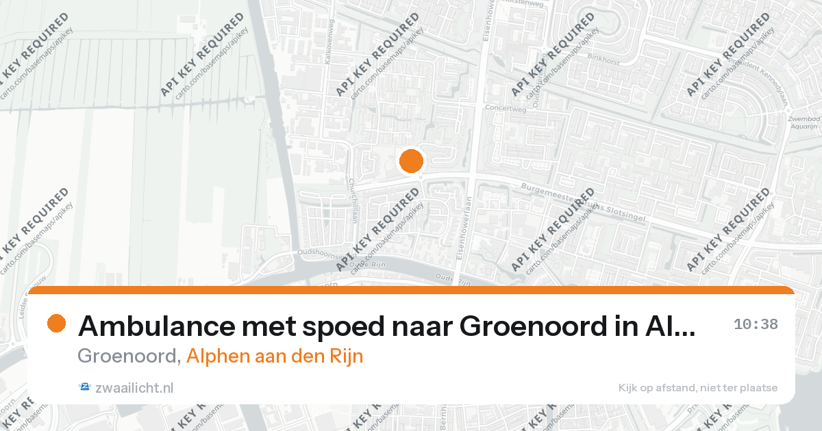 Ambulance met spoed naar Groenoord in Alphen aan den Rijn — 11 mei 2026