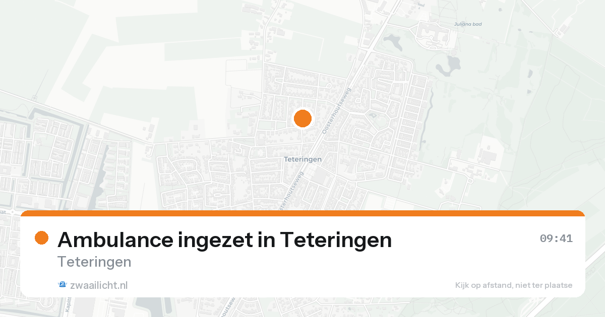 Ambulance ingezet in Teteringen — 6 jun 2026