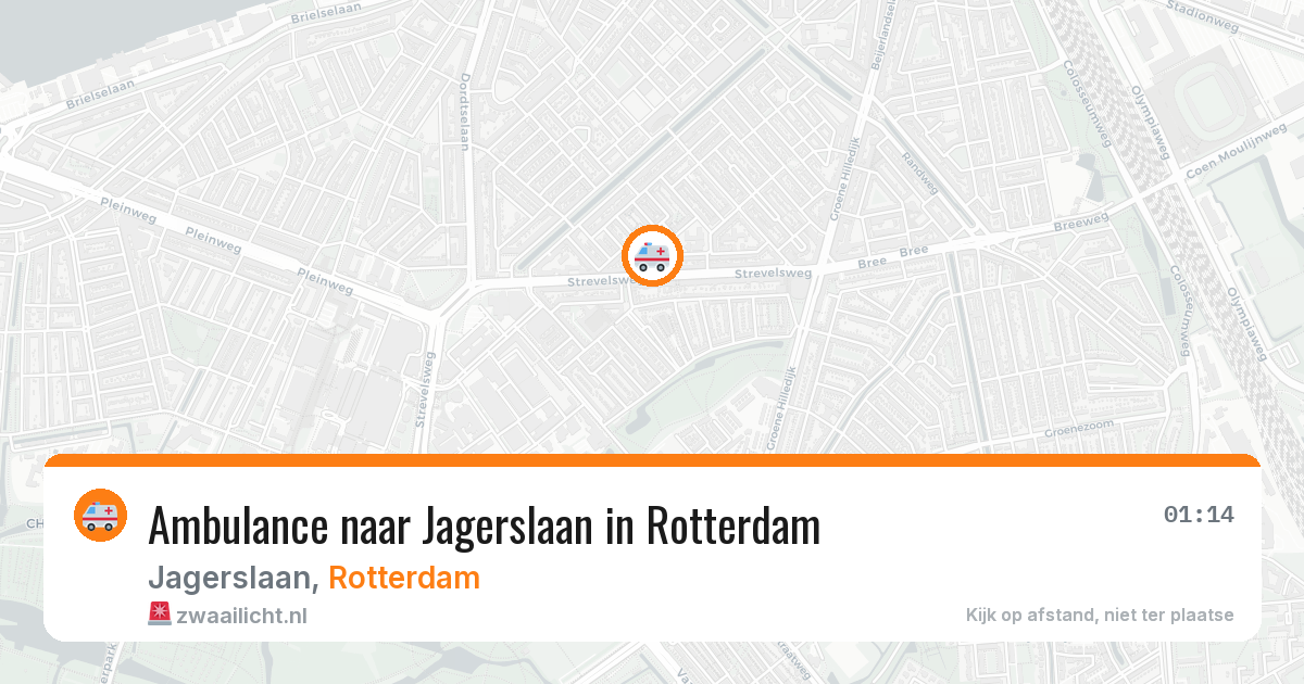 Ambulance naar Jagerslaan in Rotterdam — 17 jun 2026