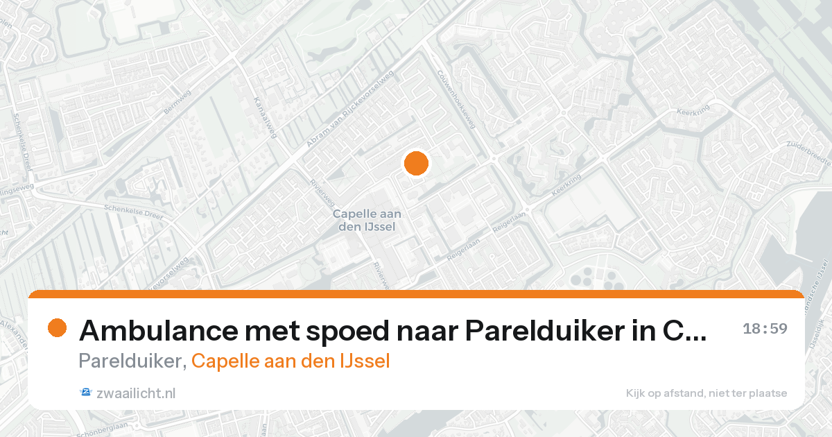 Ambulance met spoed naar Parelduiker in Capelle aan den IJssel — 31 jan 2026