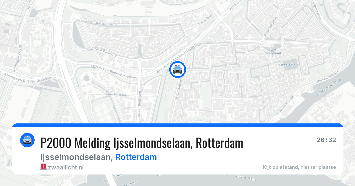 P2000 Melding Ijsselmondselaan, Rotterdam — 14 aug 2026