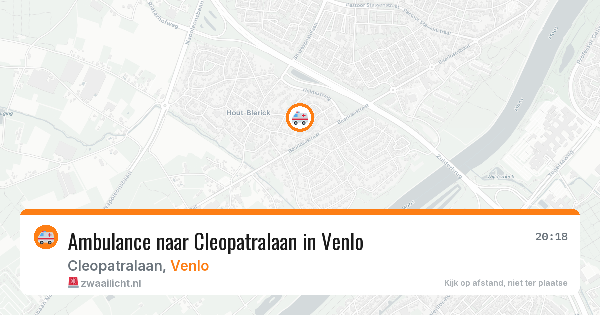 Ambulance naar Cleopatralaan in Venlo — 11 jun 2026