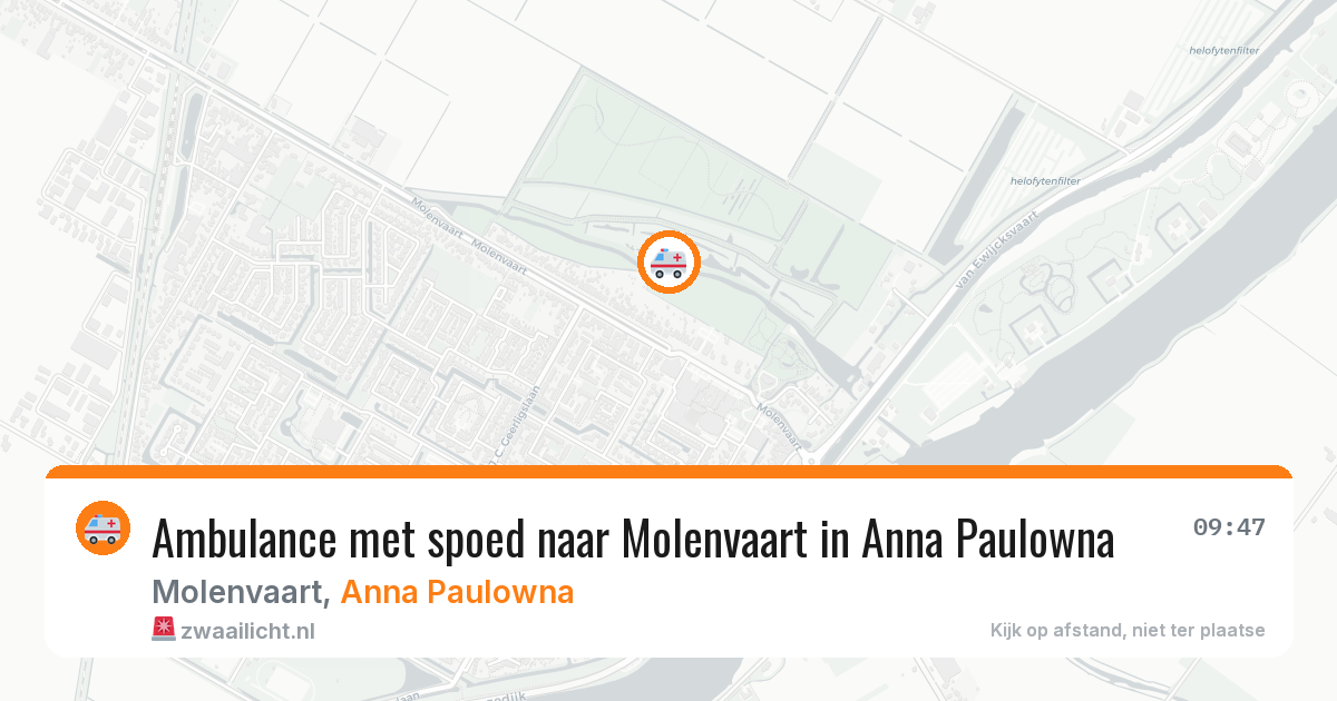 Ambulance met spoed naar Molenvaart in Anna Paulowna — 28 jan 2026