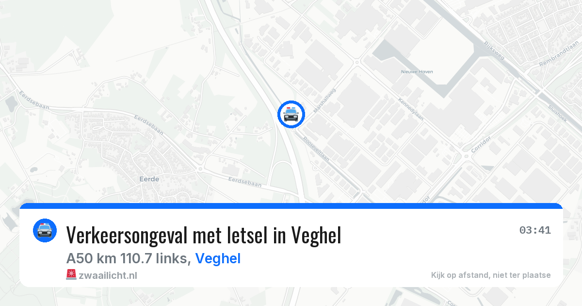 Verkeersongeval met letsel in Veghel — 12 aug 2026