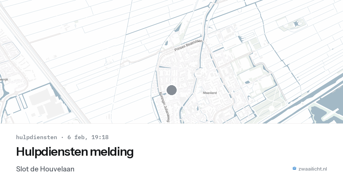 Hulpdiensten melding — 6 feb 2026