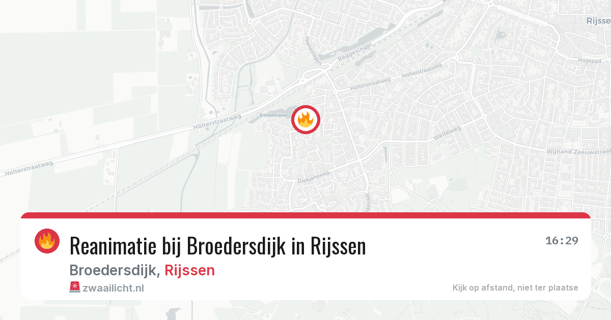 Reanimatie bij Broedersdijk in Rijssen — 14 jun 2026