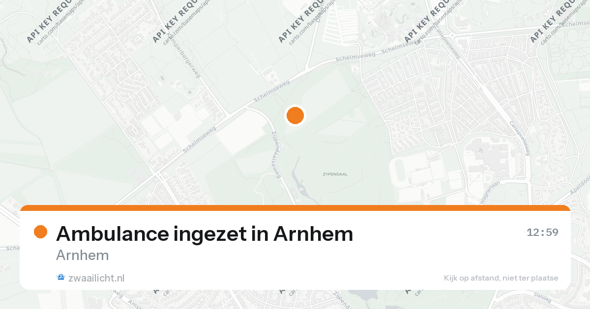 Ambulance ingezet in Arnhem — 26 aug 2026