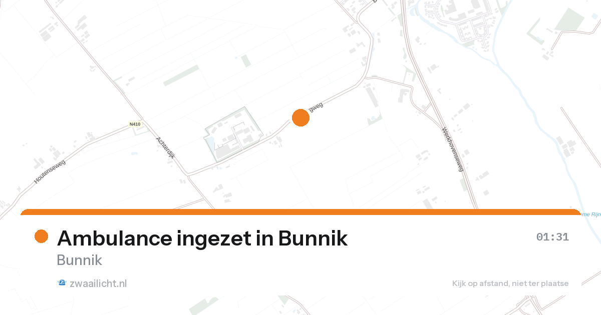 Ambulance ingezet in Bunnik — 1 feb 2026