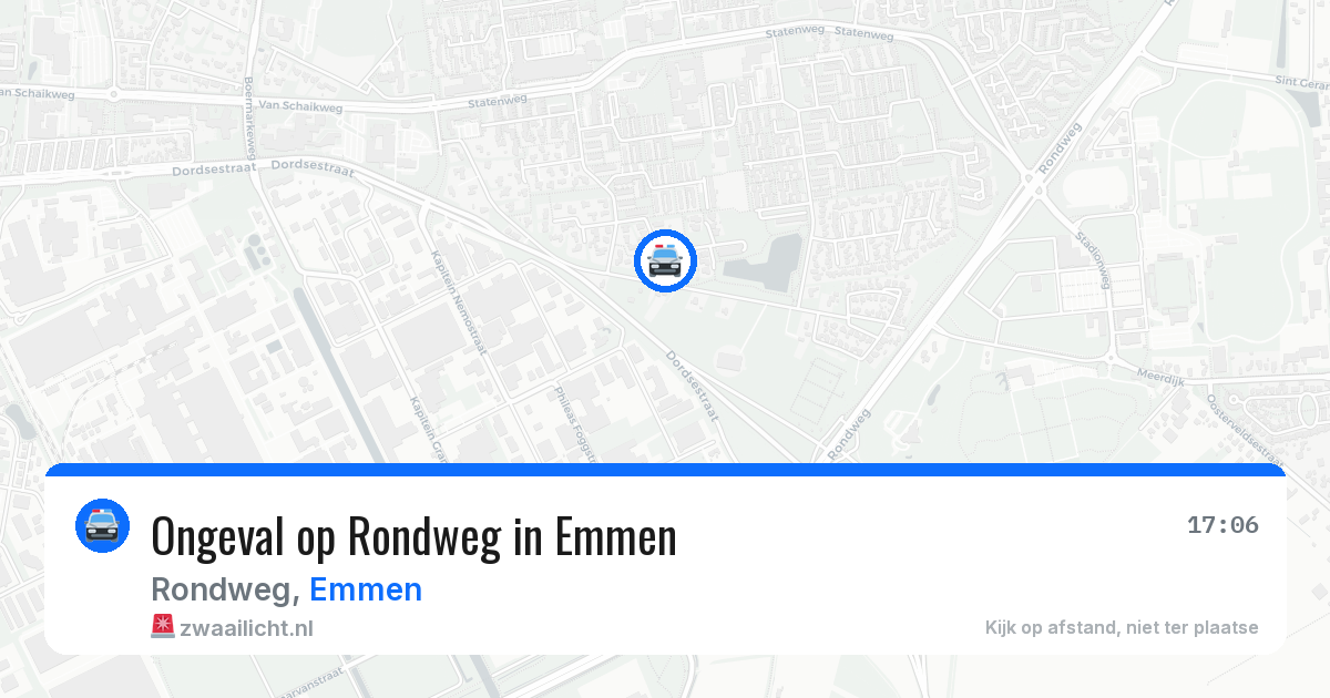 Ongeval op Rondweg in Emmen — 12 aug 2026