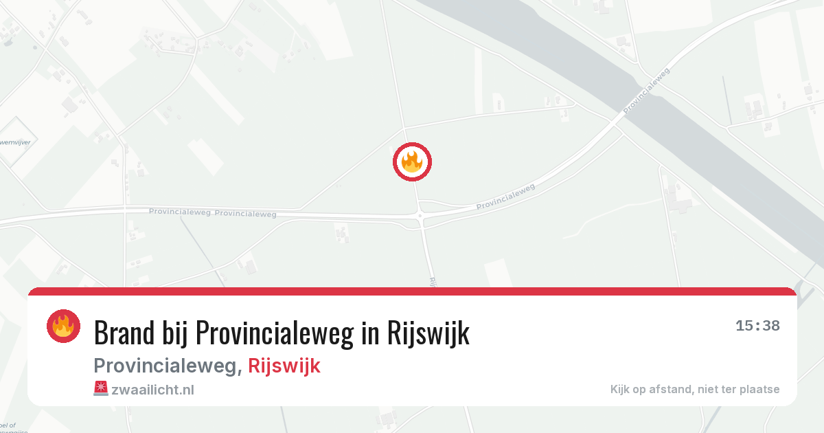 Brand bij Provincialeweg in Rijswijk — 28 jun 2026