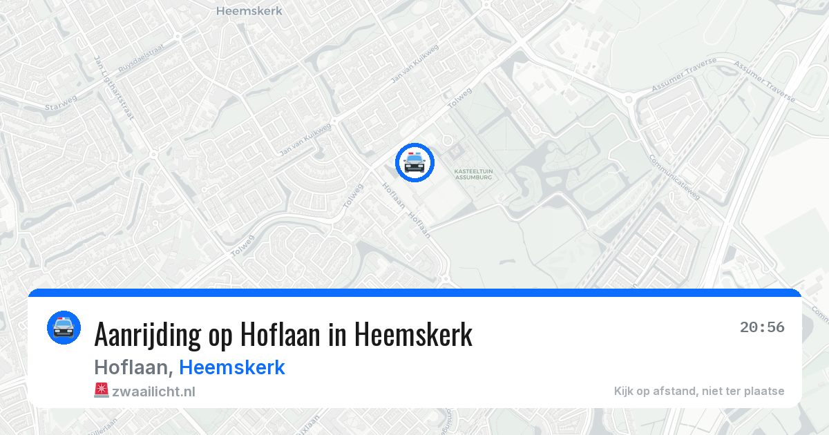 Aanrijding op Hoflaan in Heemskerk — 15 jun 2026