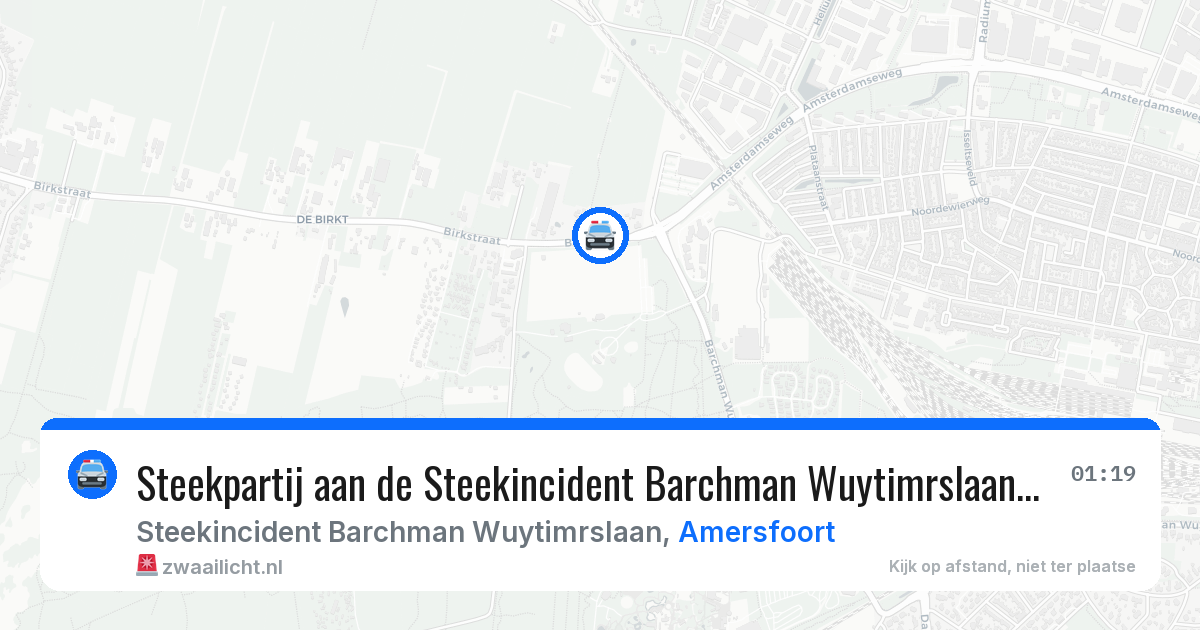 Steekpartij aan de Steekincident Barchman Wuytimrslaan in Amersfoort — 27 jun 2026