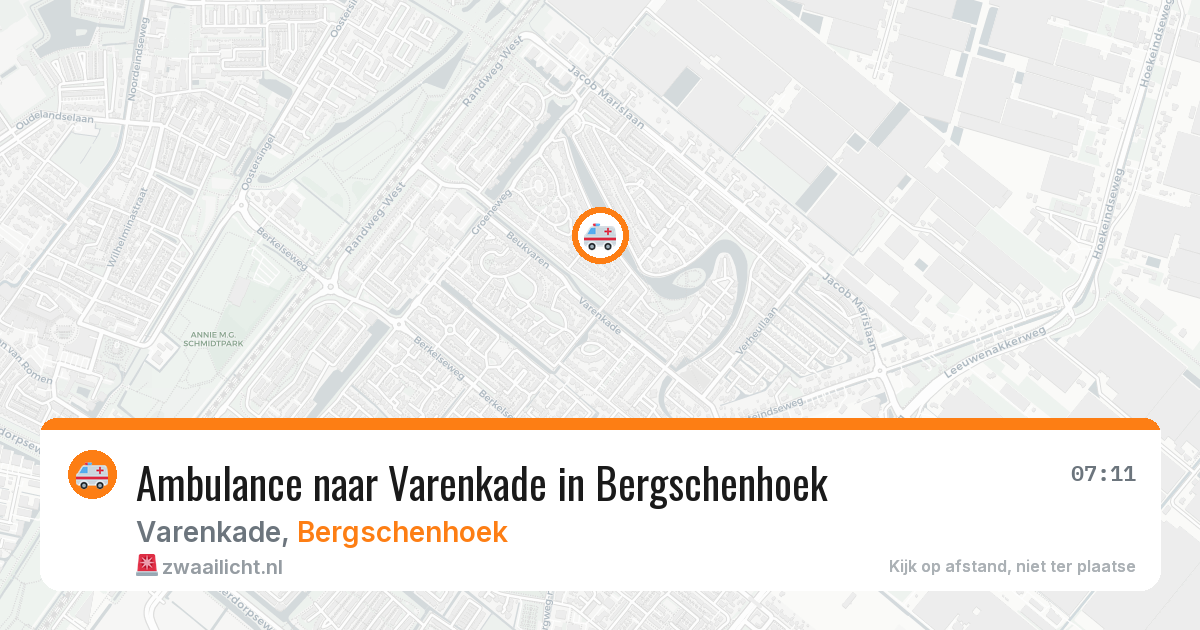 Ambulance naar Varenkade in Bergschenhoek — 29 jun 2026