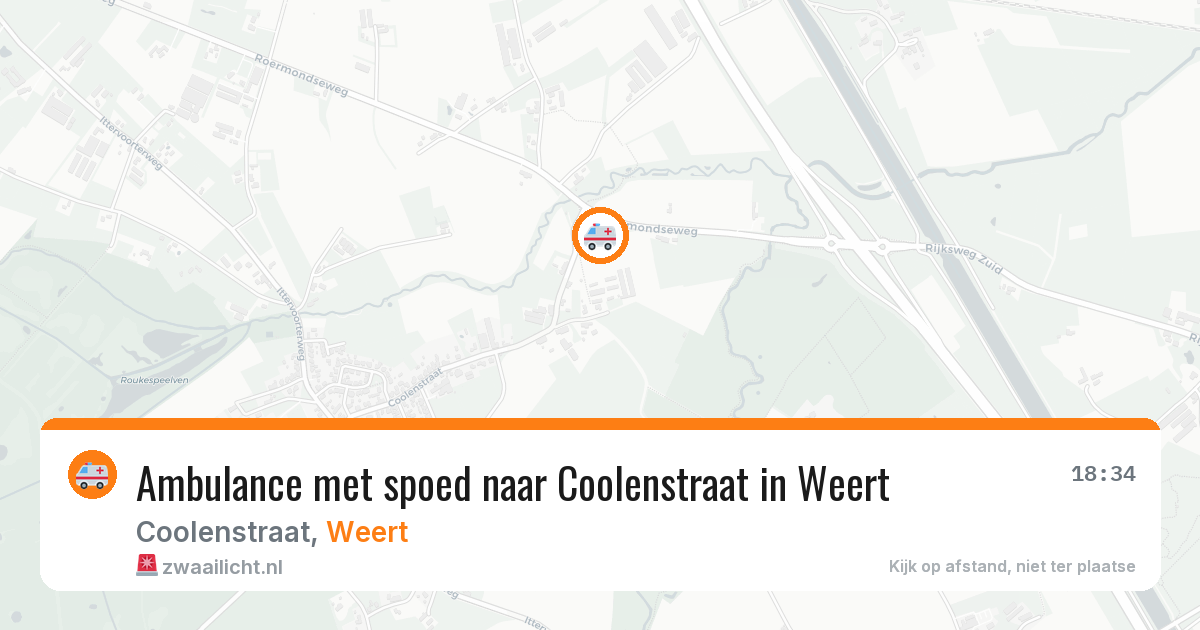 Ambulance met spoed naar Coolenstraat in Weert — 17 jan 2026