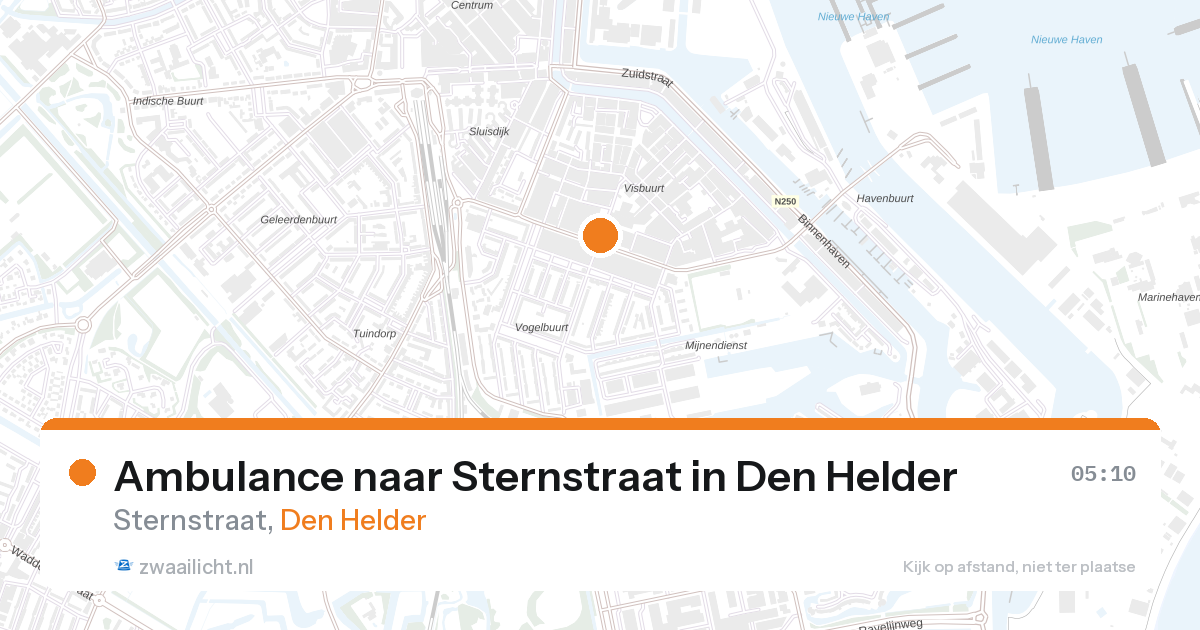 Ambulance naar Sternstraat in Den Helder — 11 jun 2026