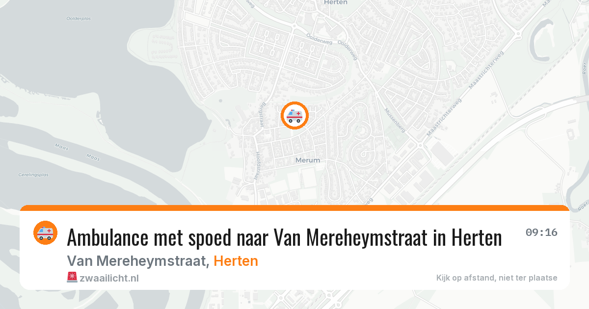 Ambulance met spoed naar Van Mereheymstraat in Herten — 3 feb 2026
