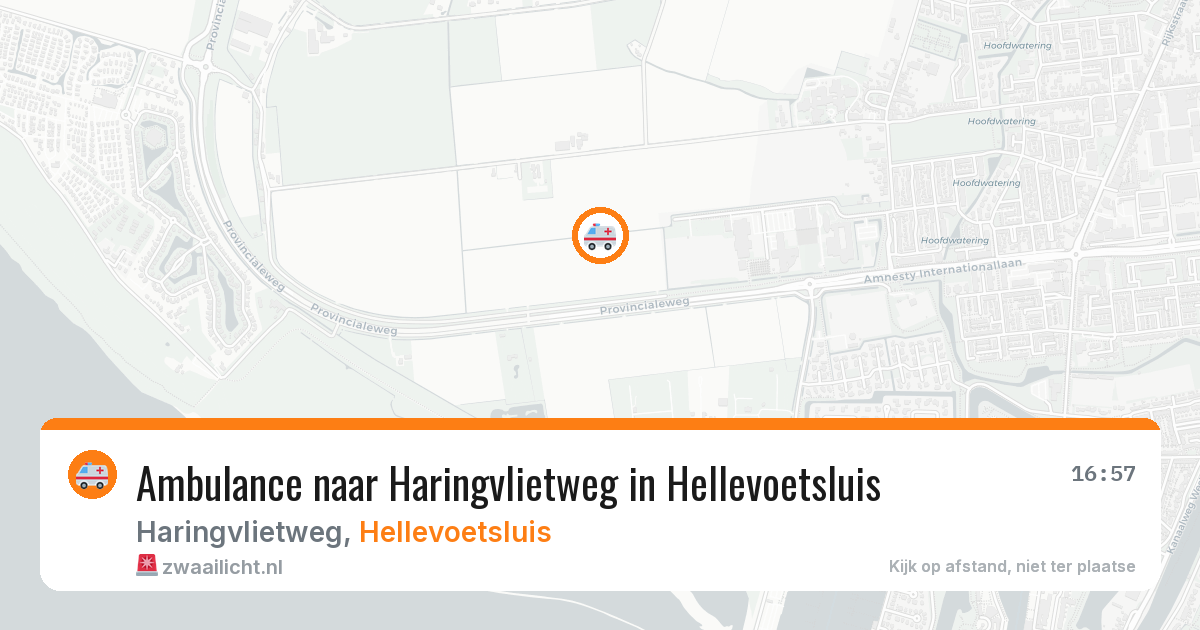 Ambulance naar Haringvlietweg in Hellevoetsluis — 22 mei 2026