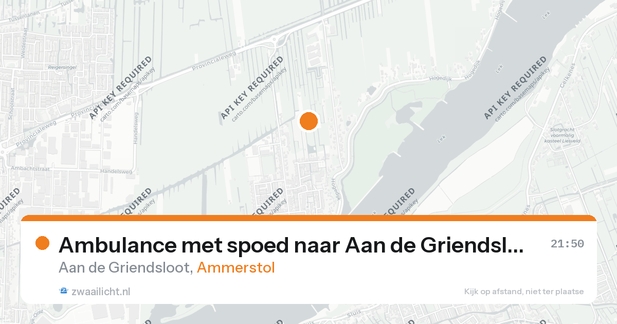 Ambulance met spoed naar Aan de Griendsloot in Ammerstol — 19 aug 2026