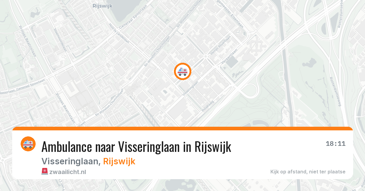 Ambulance naar Visseringlaan in Rijswijk — 3 jul 2026