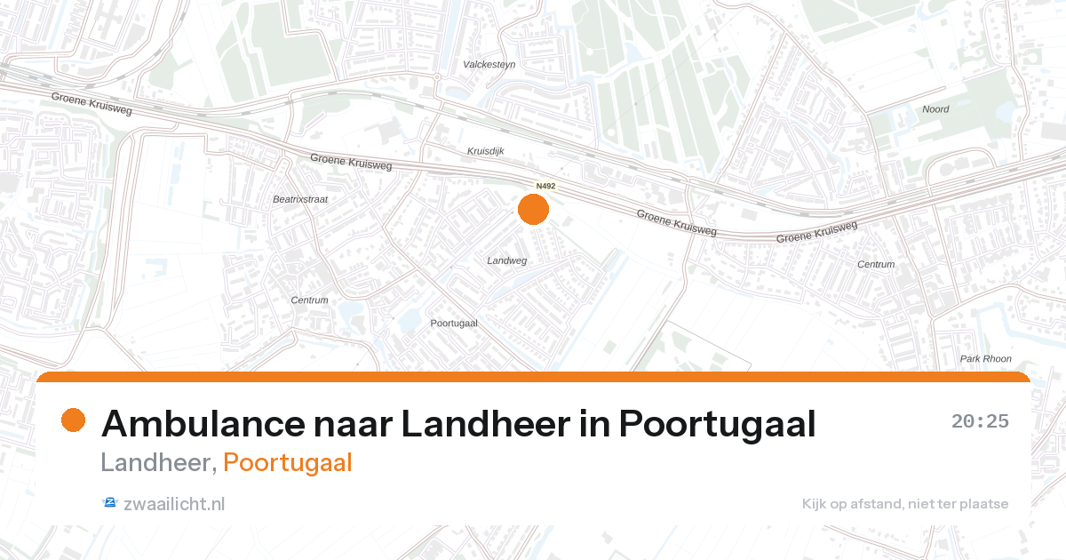 Ambulance naar Landheer in Poortugaal — 28 aug 2026