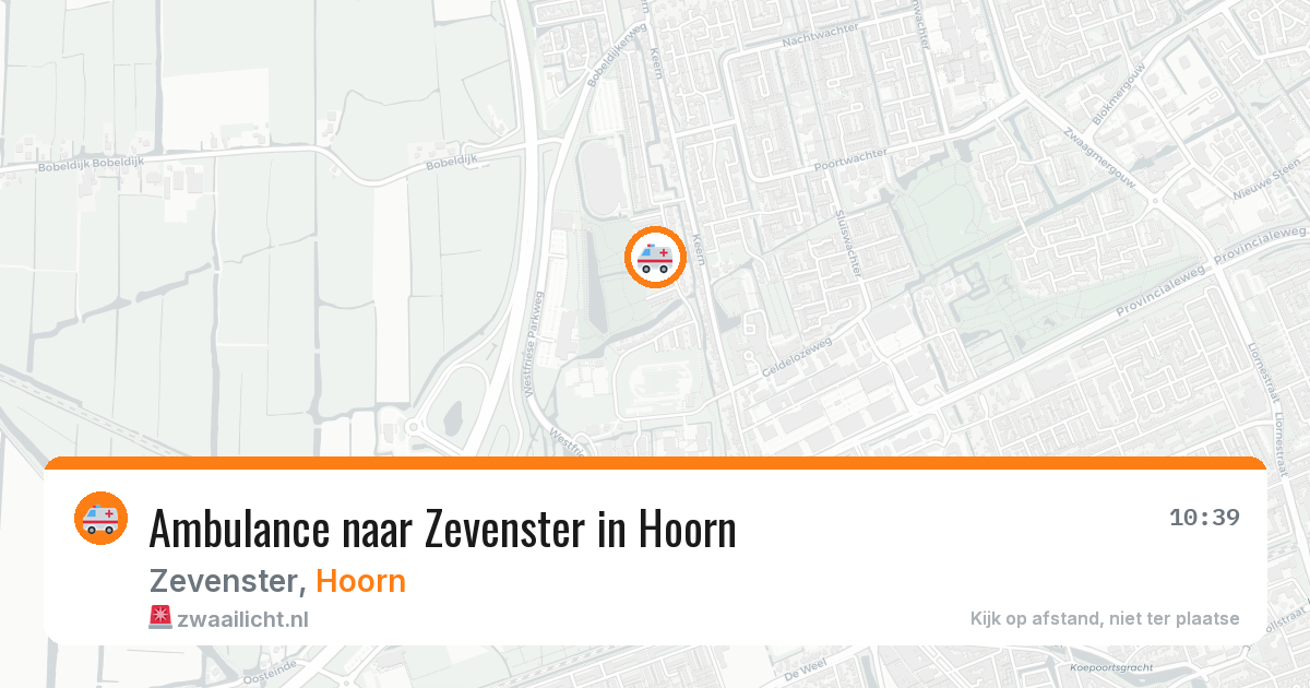 Ambulance naar Zevenster in Hoorn — 6 jun 2026