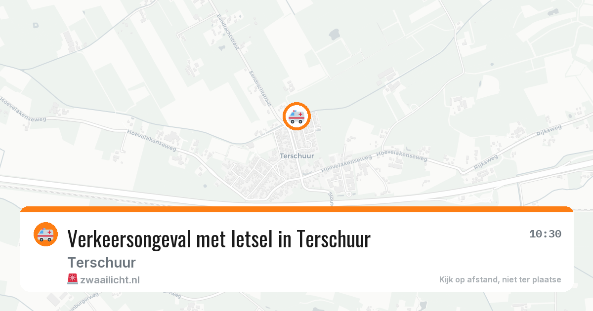 Verkeersongeval met letsel in Terschuur — 14 mei 2026