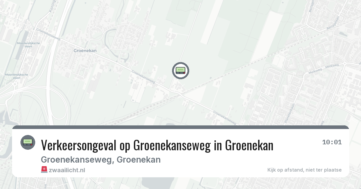 Verkeersongeval op Groenekanseweg in Groenekan — 27 feb 2026