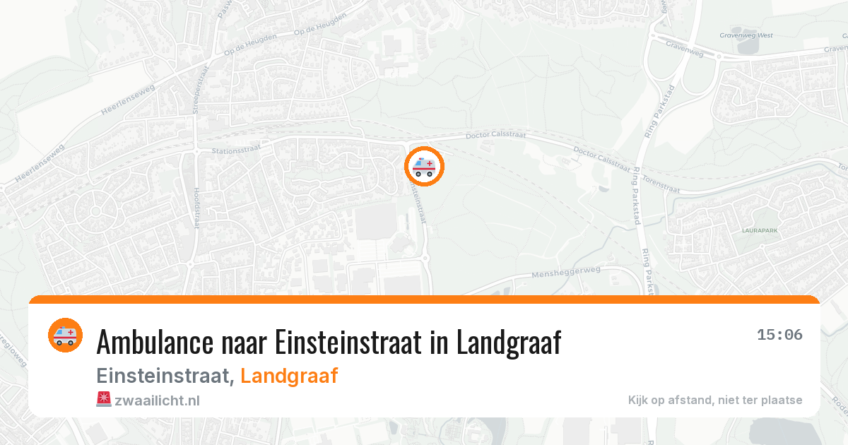 Ambulance naar Einsteinstraat in Landgraaf — 18 jun 2026