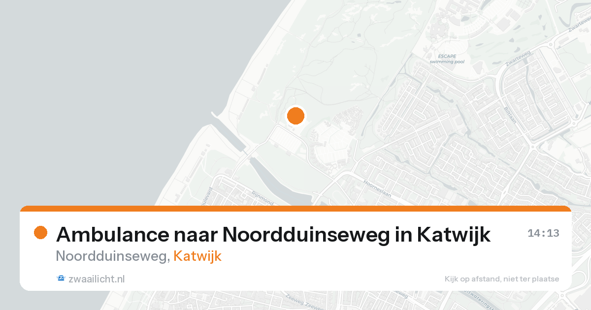 Ambulance naar Noordduinseweg in Katwijk — 17 aug 2026