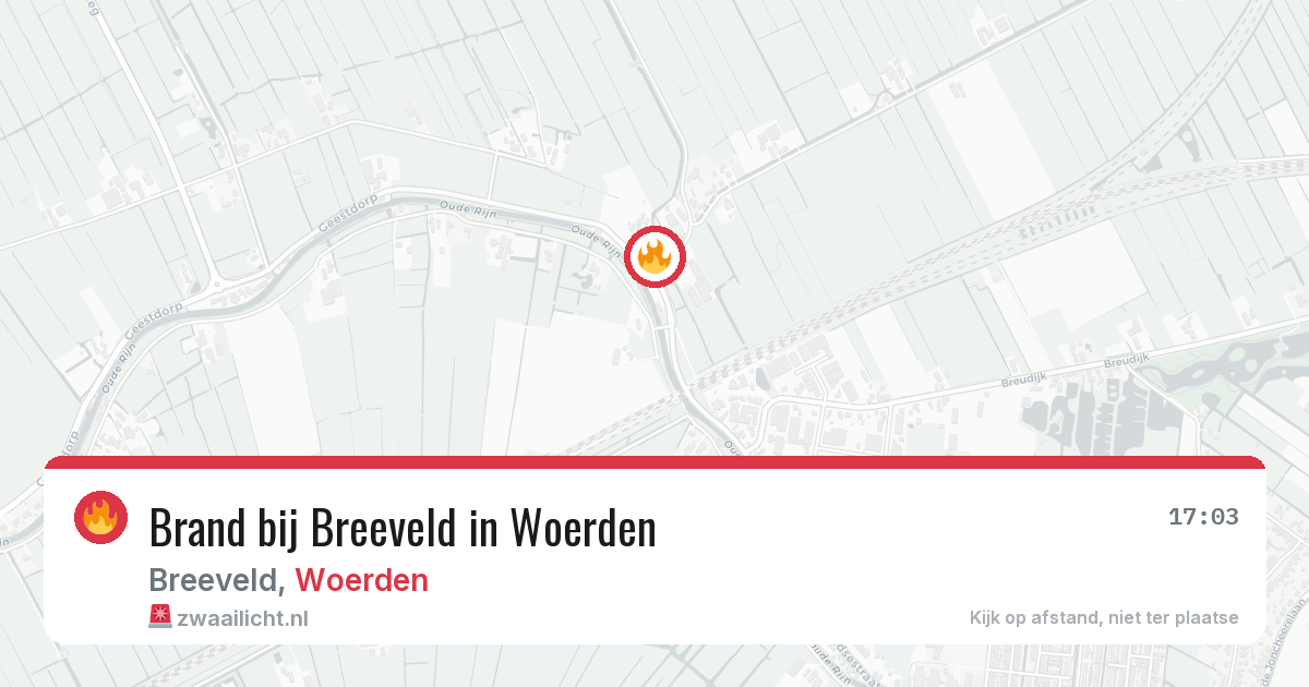 Brand bij Breeveld in Woerden — 5 apr 2026