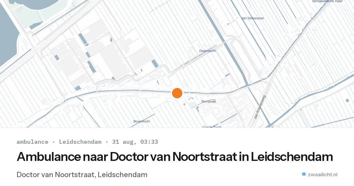 Ambulance naar Doctor van Noortstraat in Leidschendam — 31 aug 2026