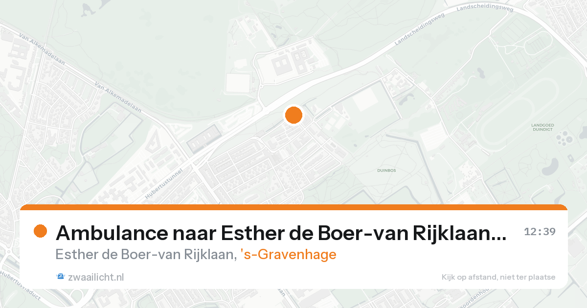 Ambulance naar Esther de Boer-van Rijklaan in 's-Gravenhage — 19 aug 2026
