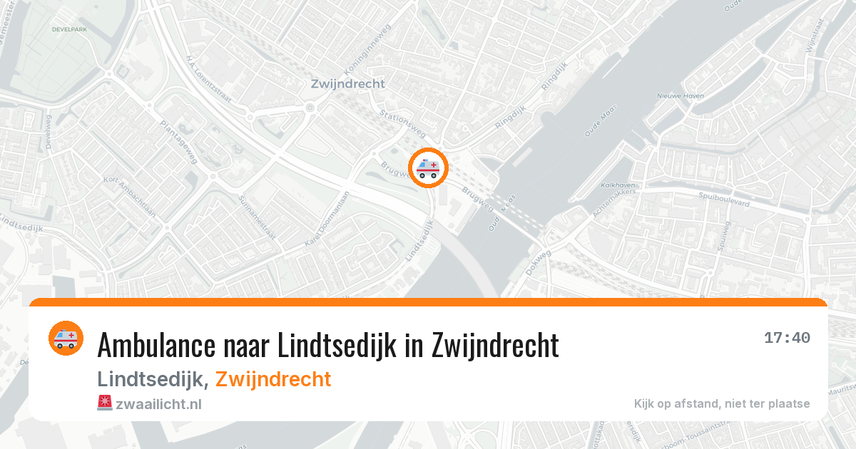 Ambulance naar Lindtsedijk in Zwijndrecht — 29 jan 2026