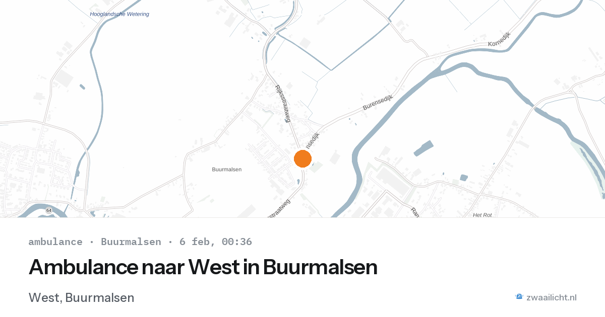 Ambulance naar West in Buurmalsen — 5 feb 2026