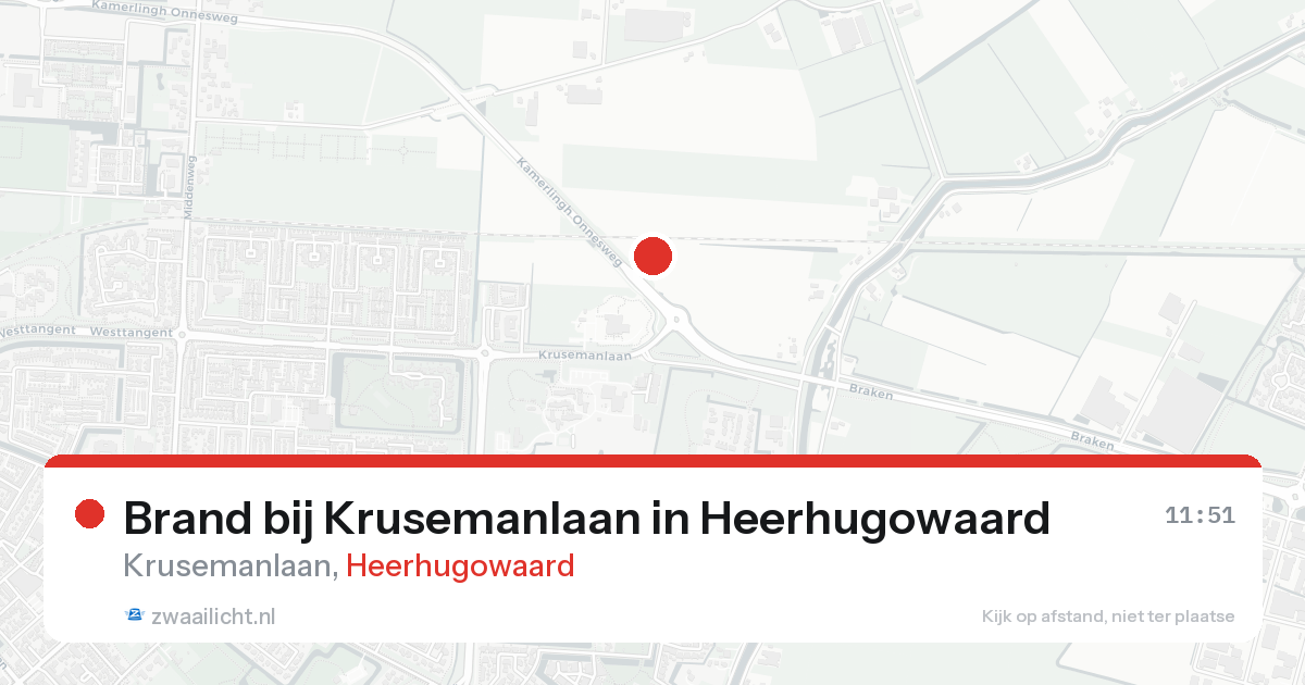 Brand bij Krusemanlaan in Heerhugowaard — 30 mei 2026