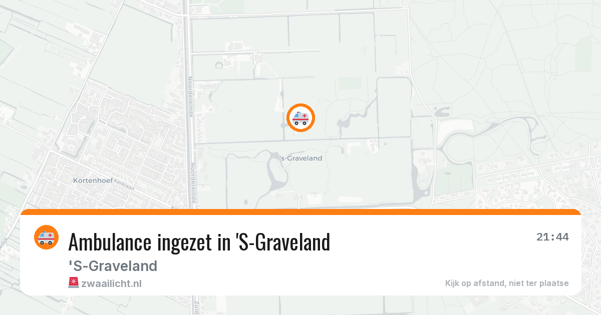 Ambulance ingezet in 'S-Graveland — 28 jun 2026