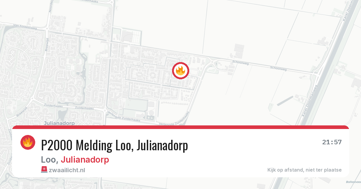 P2000 Melding Loo, Julianadorp — 3 feb 2026