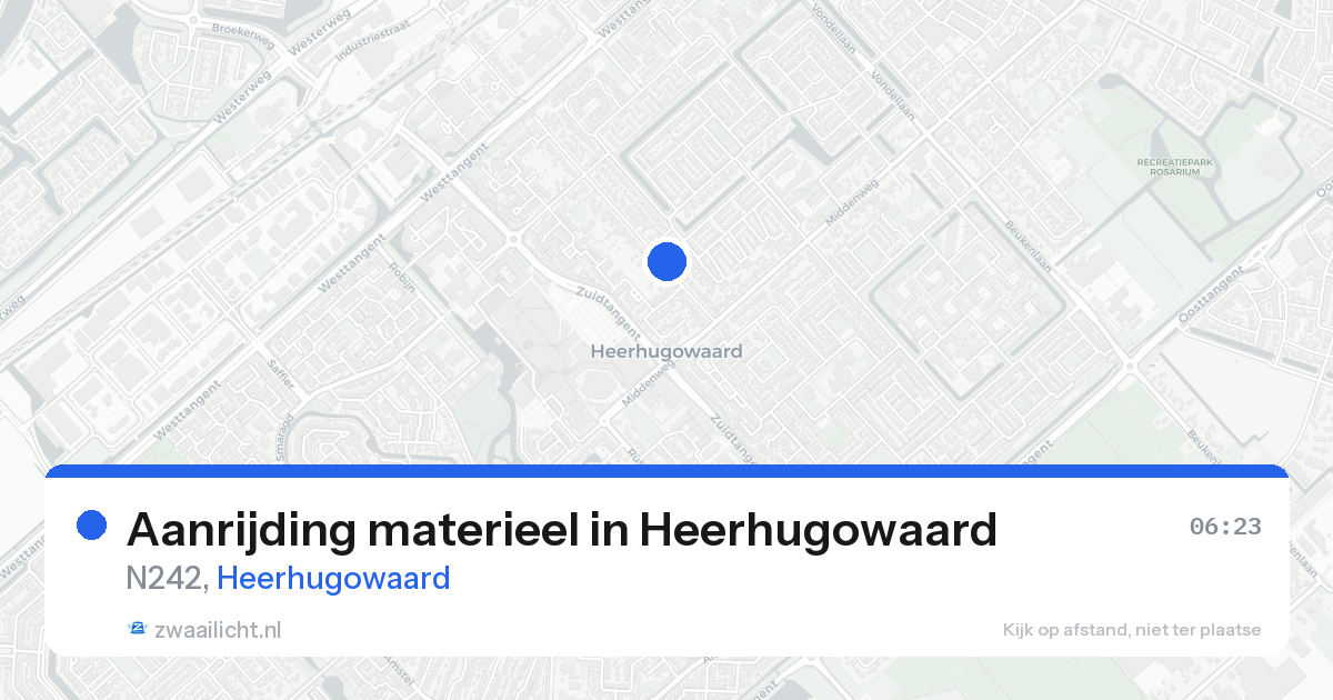 Aanrijding materieel in Heerhugowaard — 29 mei 2026