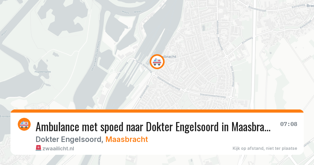 Ambulance met spoed naar Dokter Engelsoord in Maasbracht — 12 jun 2026