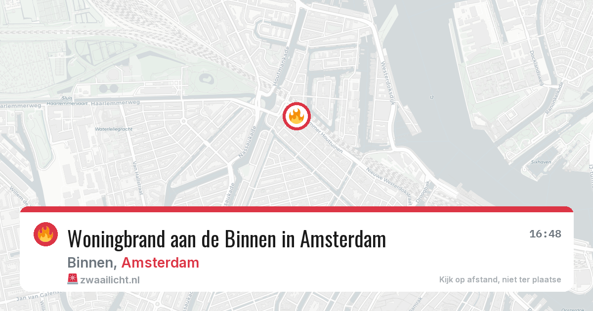 Woningbrand aan de Binnen in Amsterdam — 8 aug 2026