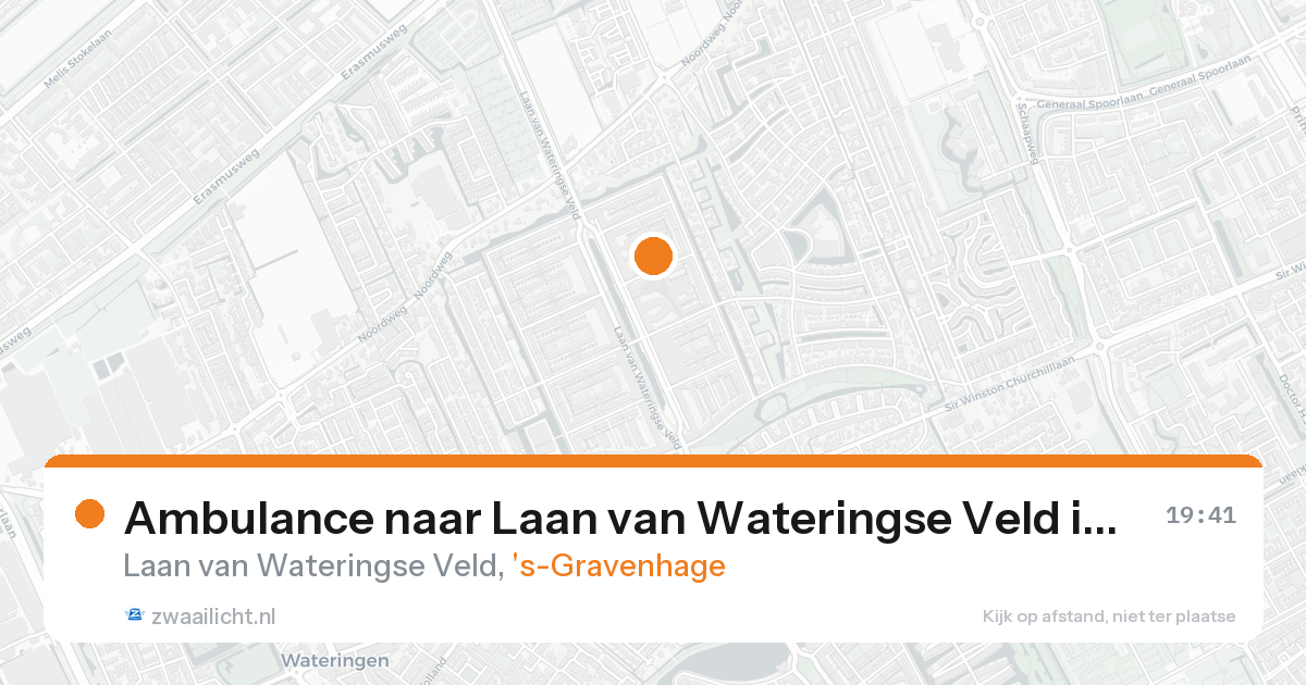 Ambulance naar Laan van Wateringse Veld in 's-Gravenhage — 22 mrt 2026
