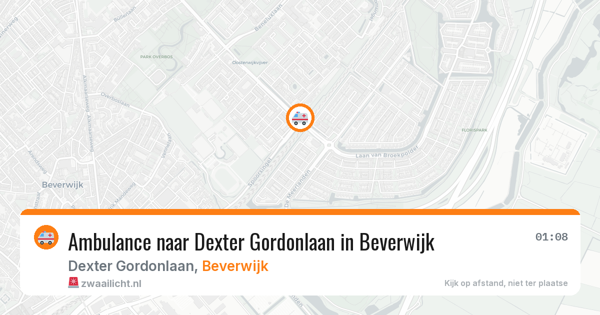 Ambulance naar Dexter Gordonlaan in Beverwijk — 2 aug 2026